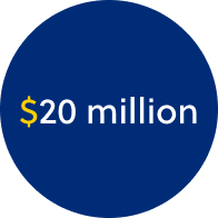 20 million raised graphic