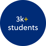 3000+ students engaged graphic