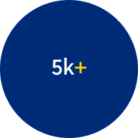 5000+ volunteer hours graphic